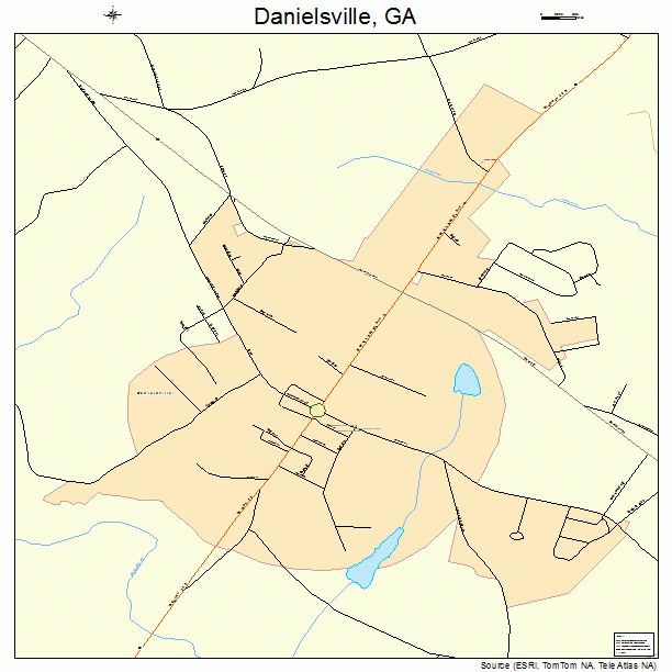 Danielsville, GA street map