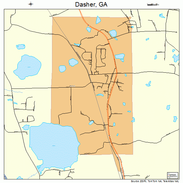 Dasher, GA street map