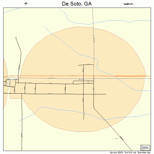 De Soto, GA street map