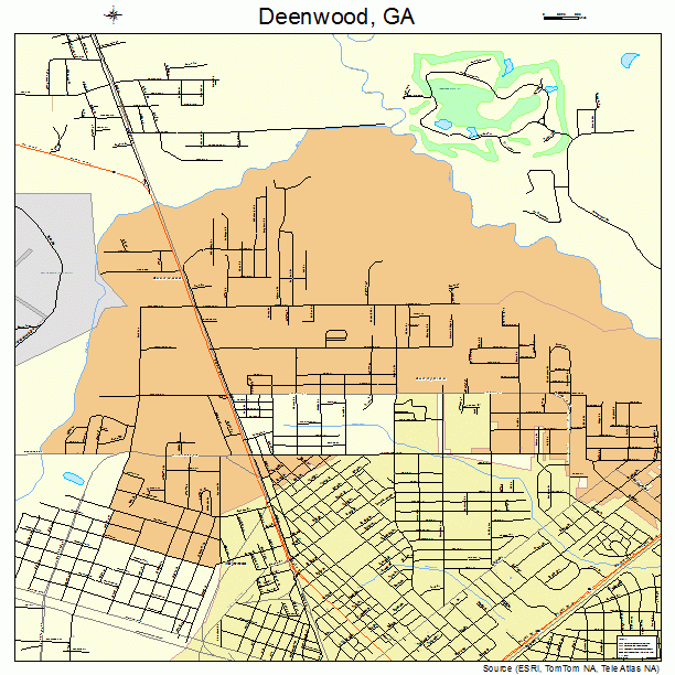 Deenwood, GA street map