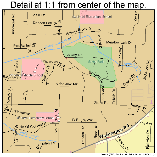 East Point, Georgia road map detail