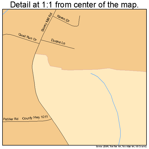 Hephzibah, Georgia road map detail