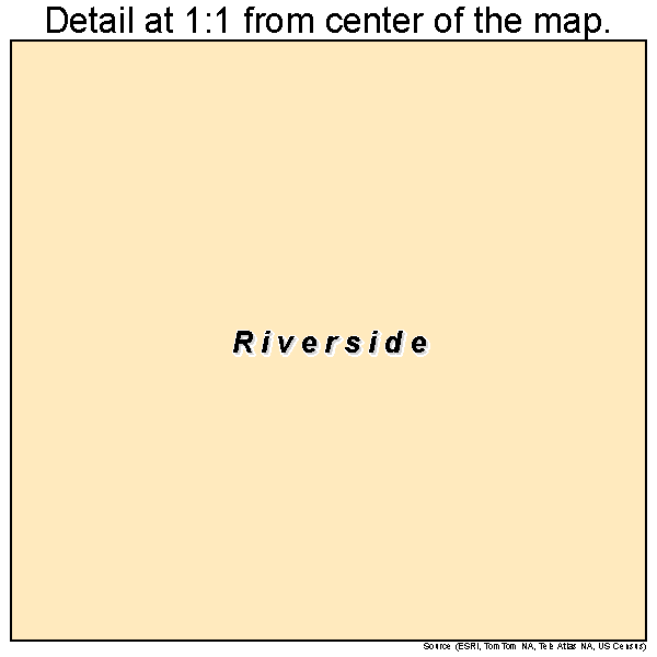 Riverside, Georgia road map detail