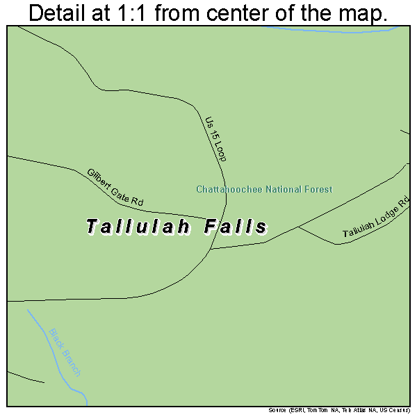 Tallulah Falls Trail Map