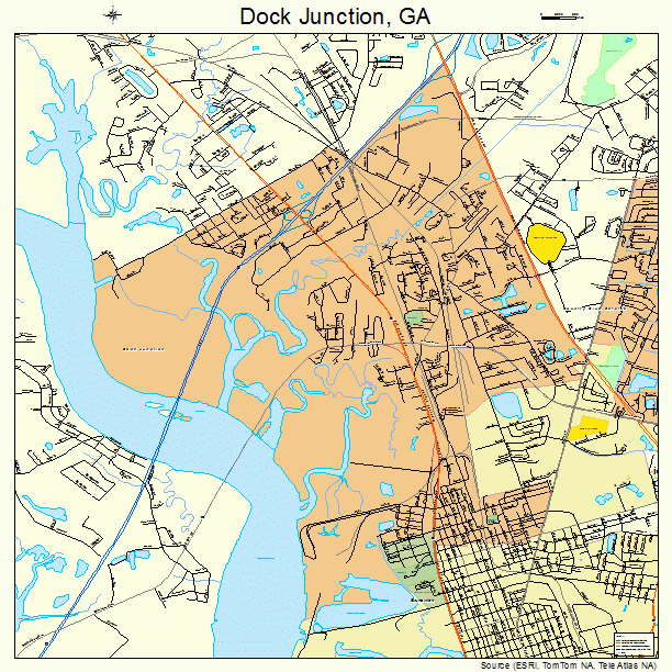 Dock Junction, GA street map