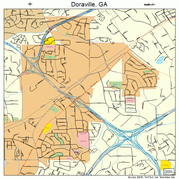 Doraville, GA street map