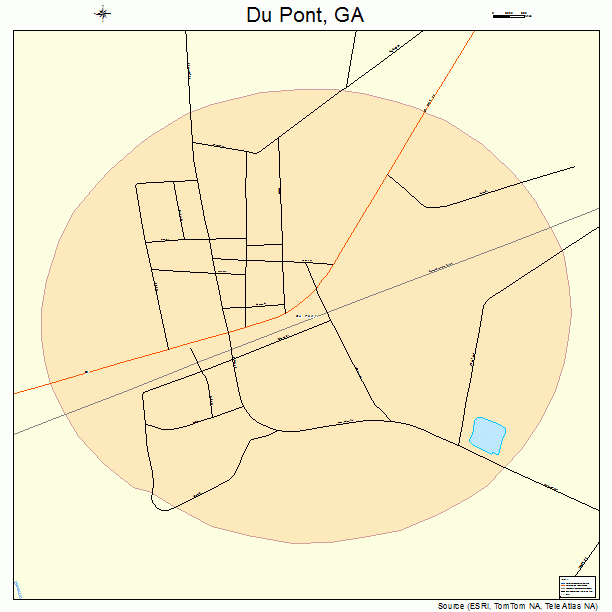 Du Pont, GA street map