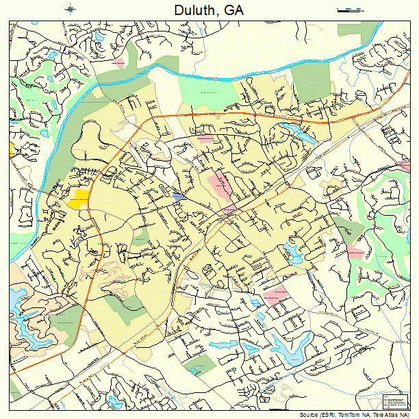 Duluth, GA street map