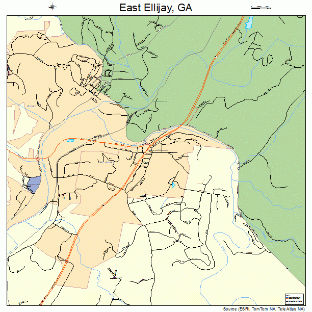 East Ellijay, GA street map