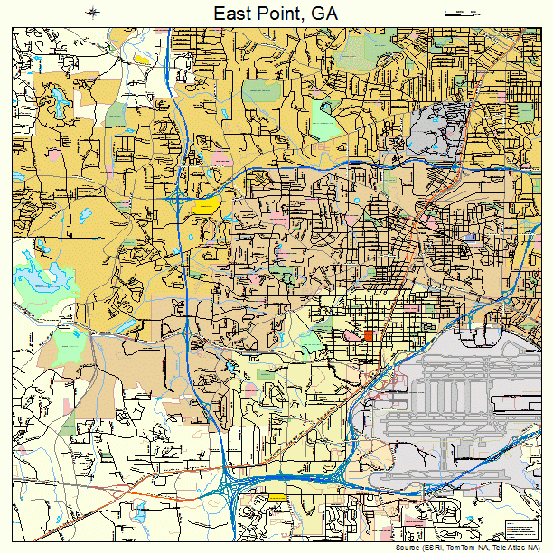 East Point, GA street map