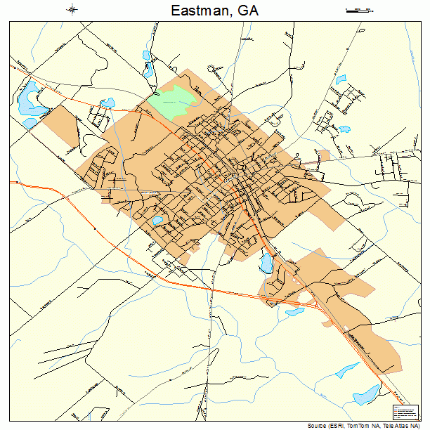 Eastman, GA street map