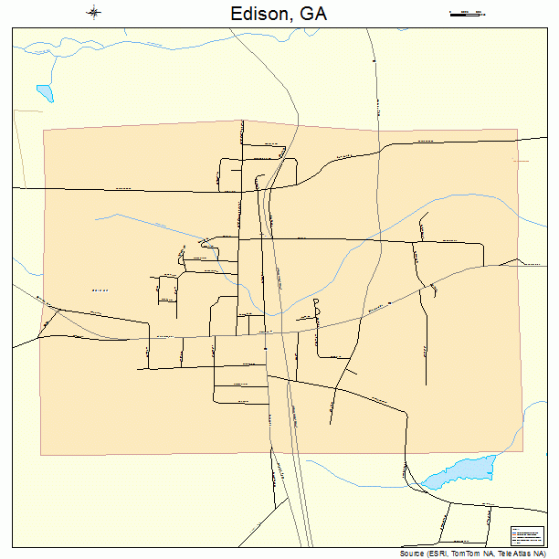 Edison, GA street map