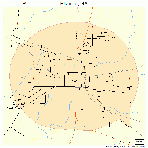 Ellaville, GA street map