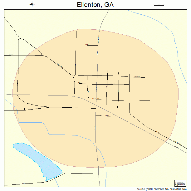 Ellenton, GA street map