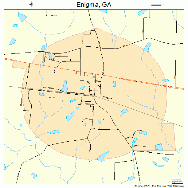 Enigma, GA street map