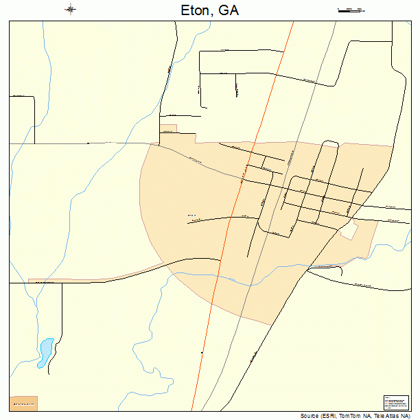 Eton, GA street map