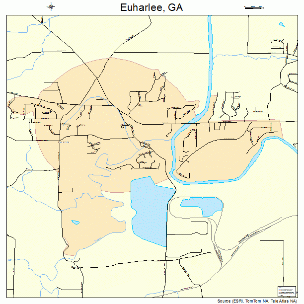 Euharlee, GA street map