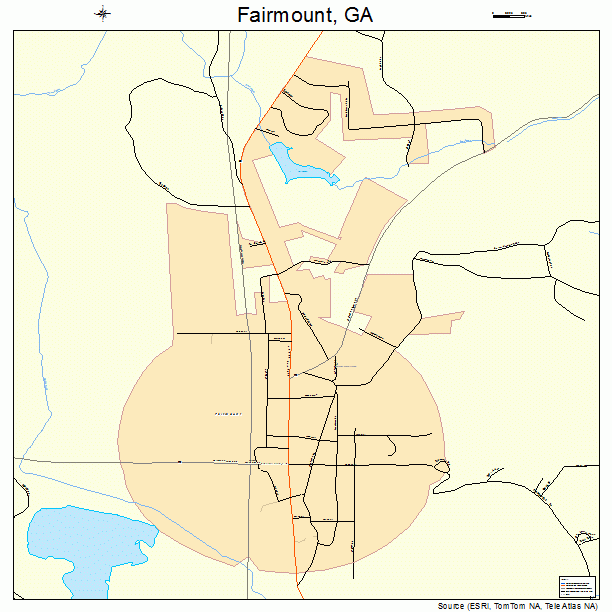 Fairmount, GA street map