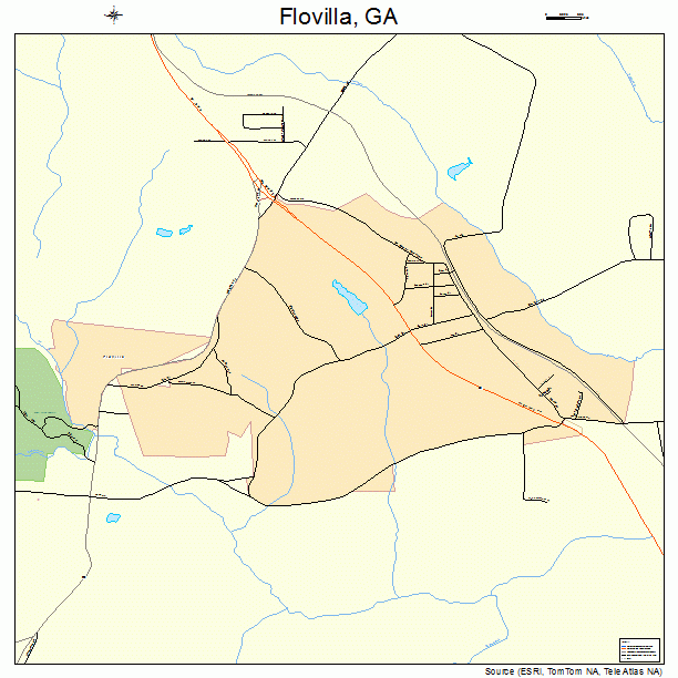 Flovilla, GA street map