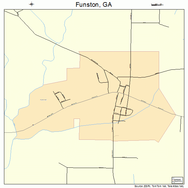 Funston, GA street map