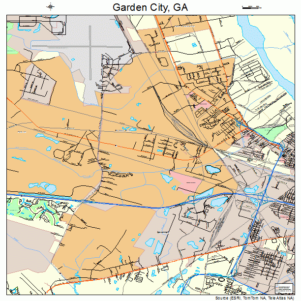 Garden City, GA street map