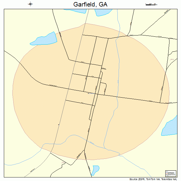 Garfield, GA street map