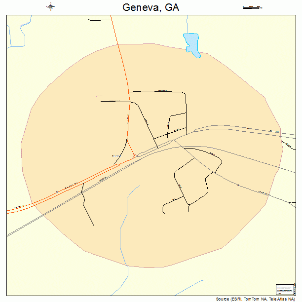 Geneva, GA street map