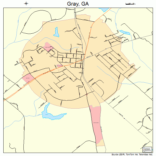 Gray, GA street map