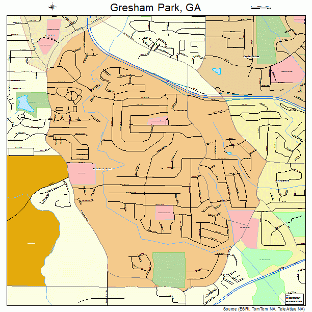 Gresham Park, GA street map