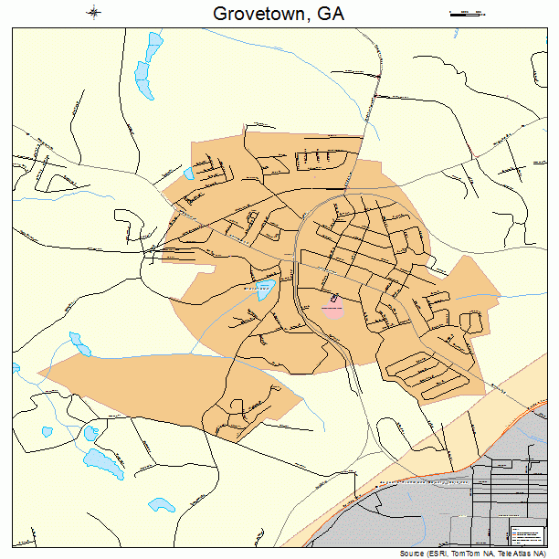 Grovetown, GA street map