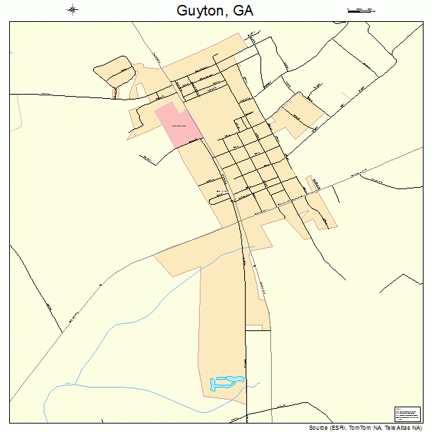 Guyton, GA street map