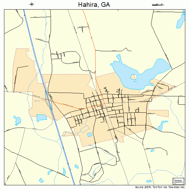 Hahira, GA street map