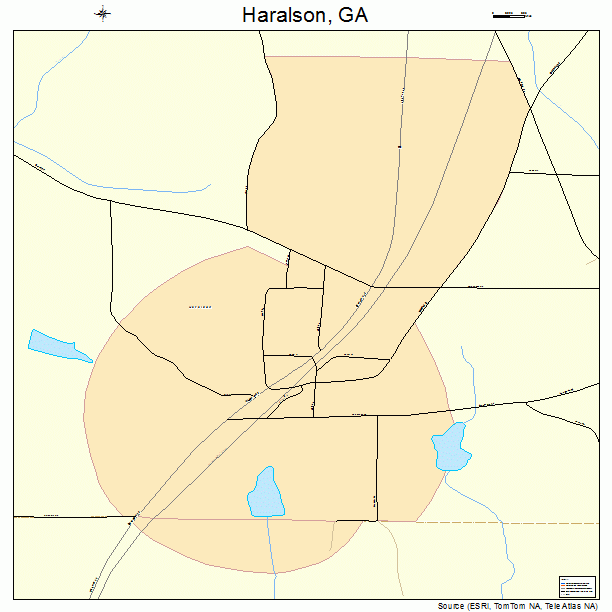 Haralson, GA street map