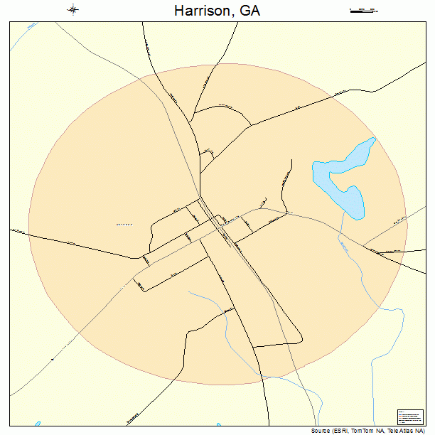 Harrison, GA street map