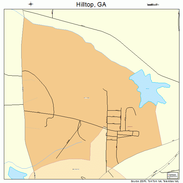 Hilltop, GA street map