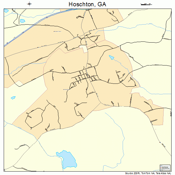 Hoschton, GA street map