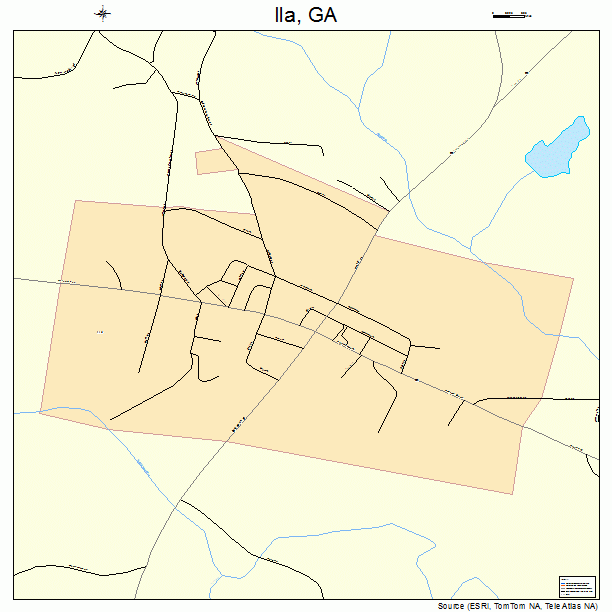 Ila, GA street map