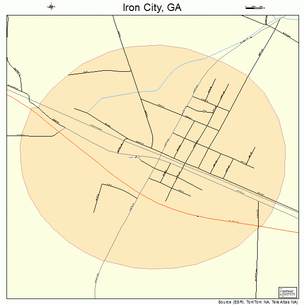 Iron City, GA street map
