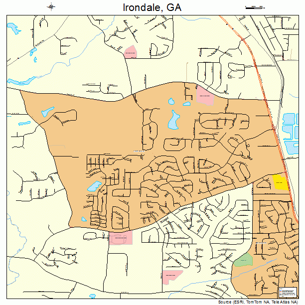 Irondale, GA street map