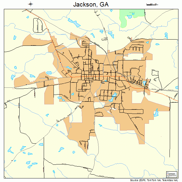 Jackson, GA street map