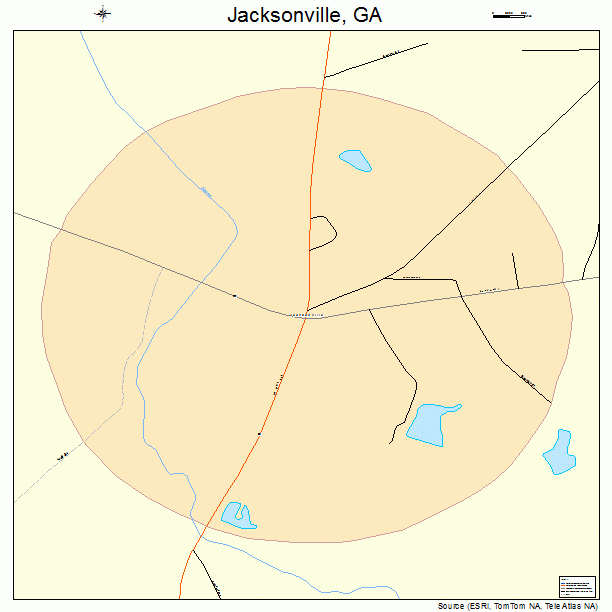 Jacksonville, GA street map