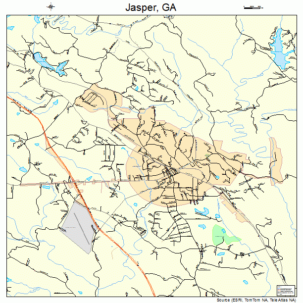 Jasper, GA street map