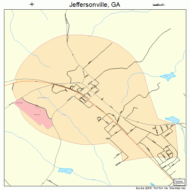 Jeffersonville, GA street map