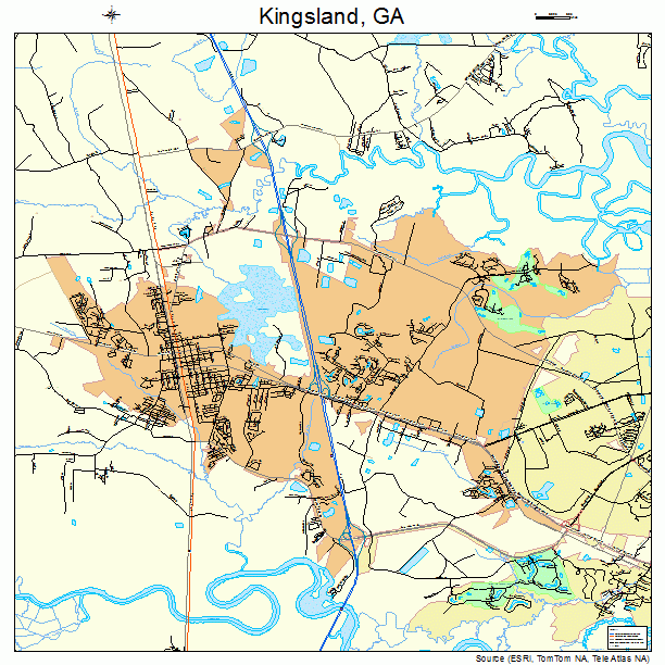 Kingsland, GA street map