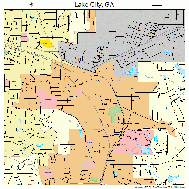 Lake City, GA street map