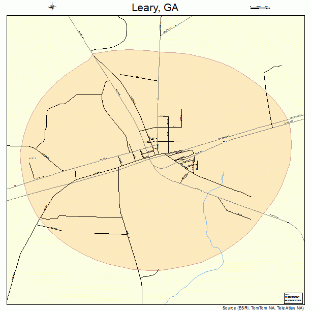 Leary, GA street map