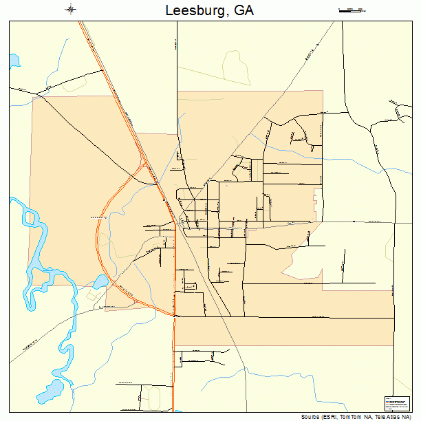 Leesburg, GA street map