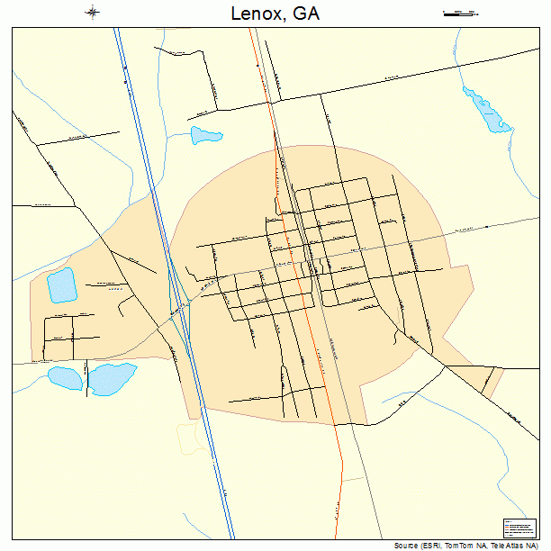 Lenox, GA street map