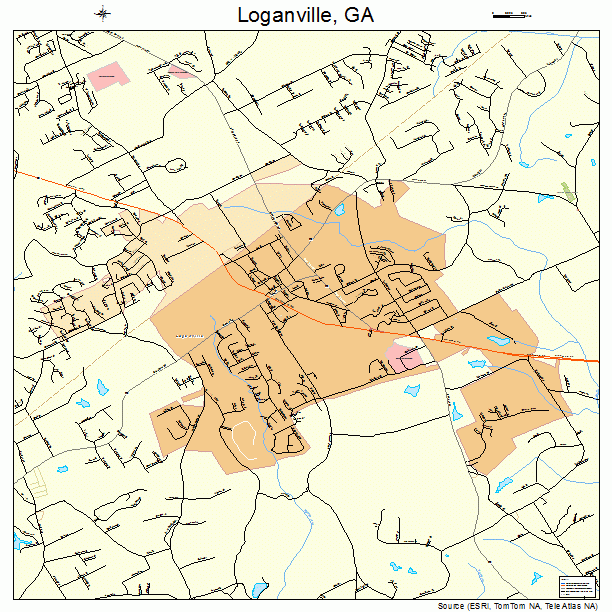 Loganville, GA street map