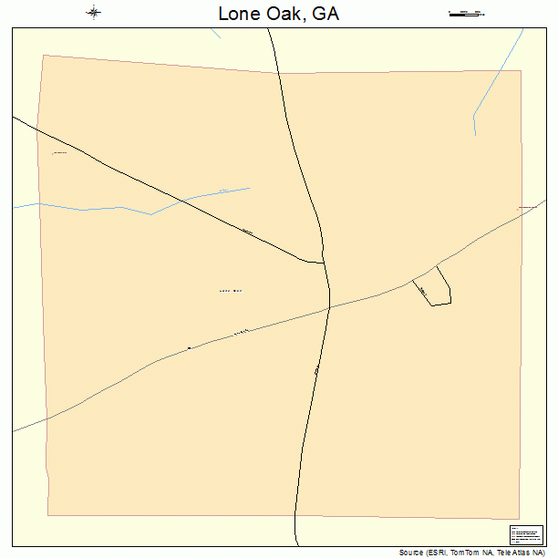 Lone Oak, GA street map